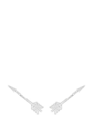 Main View - Click To Enlarge - CZ BY KENNETH JAY LANE - Cubic zirconia pavé arrowhead earrings
