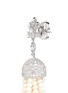 Detail View - Click To Enlarge - CZ BY KENNETH JAY LANE - Freshwater pearl Cubic zirconia tassel earrings