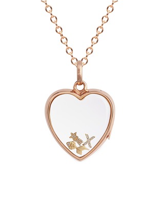 Figure View - Click To Enlarge - LOQUET LONDON - Diamond 18k yellow gold 'Goldfish' charm – Luck