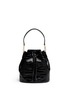 Back View - Click To Enlarge - ELIZABETH AND JAMES - 'Cynnie Sling' croc effect leather bucket bag