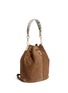 Front View - Click To Enlarge - ELIZABETH AND JAMES - 'Cynnie Sling' suede bucket backpack
