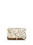 Main View - Click To Enlarge - ELIZABETH AND JAMES - 'Cynnie' mini suede python crossbody bag