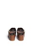 Back View - Click To Enlarge - SAM EDELMAN - 'Bentlee' leather wooden clog platform sandals