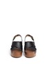 Front View - Click To Enlarge - SAM EDELMAN - 'Bentlee' leather wooden clog platform sandals