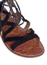 Detail View - Click To Enlarge - SAM EDELMAN - 'Gemma' caged suede lace-up sandals
