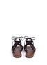 Back View - Click To Enlarge - SAM EDELMAN - 'Gemma' caged suede lace-up sandals