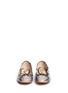 Front View - Click To Enlarge - SAM EDELMAN - 'Felicia' python embossed ballet flats