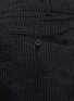 Detail View - Click To Enlarge - ZIGGY CHEN - Pinstripe cotton-linen harem pants