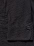 Detail View - Click To Enlarge - ZIGGY CHEN - Double placket pinstripe cotton-linen blazer