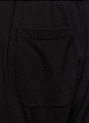Detail View - Click To Enlarge - UMA WANG - Drawstring waist slub cotton jersey pants