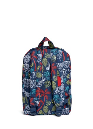 Back View - Click To Enlarge - HERSCHEL SUPPLY CO. - 'Heritage' wave foliage print kids backpack