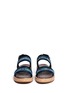 Figure View - Click To Enlarge - SAM EDELMAN - 'Nala' calf hair zipper stripe sandals