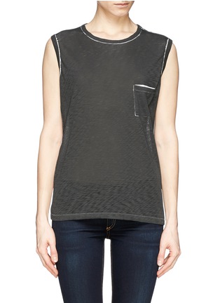 Main View - Click To Enlarge - RAG & BONE - 'Suzanne' contrast back tank top
