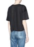 Back View - Click To Enlarge - RAG & BONE - 'Hollins' linen-blend pocket T-shirt