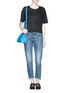 Figure View - Click To Enlarge - RAG & BONE - 'Hollins' linen-blend pocket T-shirt