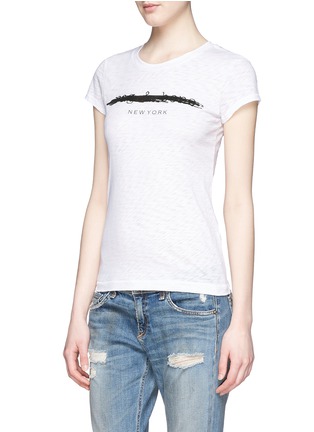 Front View - Click To Enlarge - RAG & BONE - 'Classic' distressed T-shirt