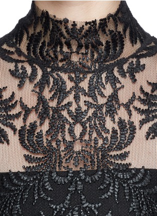 Detail View - Click To Enlarge - MS MIN - Floral embroidery mesh top