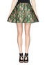 Main View - Click To Enlarge - DELPOZO - Tropical leaf jacquard high waist skirt