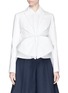 Main View - Click To Enlarge - DELPOZO - Pleat peplum tailored jacket