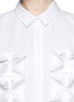Detail View - Click To Enlarge - DELPOZO - Clover appliqué poplin shirt