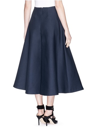 Back View - Click To Enlarge - DELPOZO - Cropped wide leg culotte pants