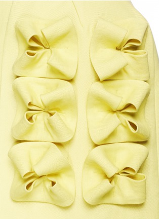Detail View - Click To Enlarge - DELPOZO - Clover bow 3D mini skirt