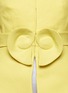 Detail View - Click To Enlarge - DELPOZO - Rosette bow waist flare twill coat