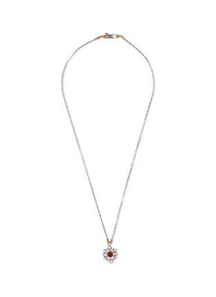 Main View - Click To Enlarge - BUCCELLATI - Diamond ruby 18k gold pendant necklace