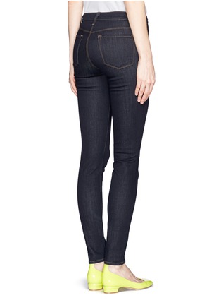 Back View - Click To Enlarge - J BRAND - Contrast-stitch mid-rise skinny jeans