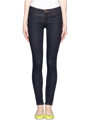 Main View - Click To Enlarge - J BRAND - Contrast-stitch mid-rise skinny jeans