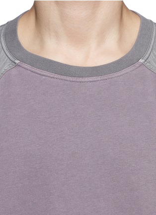 Detail View - Click To Enlarge - HAIDER ACKERMANN - Contrast sleeve cotton sweatshirt