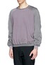 Front View - Click To Enlarge - HAIDER ACKERMANN - Contrast sleeve cotton sweatshirt