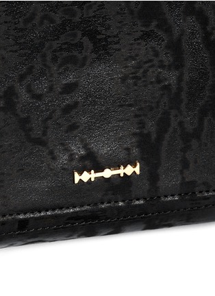 Detail View - Click To Enlarge - MC Q - Textured leather crossbody bag 