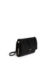 Front View - Click To Enlarge - MC Q - Textured leather crossbody bag 