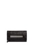 Main View - Click To Enlarge - MC Q - Metal textured diamond suede foldover clutch