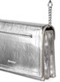 Detail View - Click To Enlarge - MC Q - Metallic leather razor foldover clutch