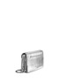 Front View - Click To Enlarge - MC Q - Metallic leather razor foldover clutch