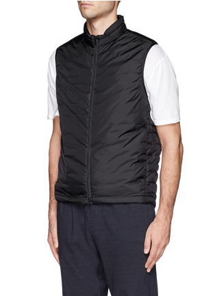 Front View - Click To Enlarge - THEORY - 'Hames' grosgrain trim down vest