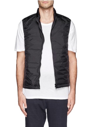 Main View - Click To Enlarge - THEORY - 'Hames' grosgrain trim down vest