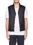 Main View - Click To Enlarge - THEORY - 'Hames' grosgrain trim down vest