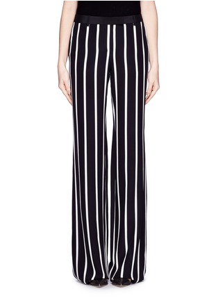 Main View - Click To Enlarge - EMILIO PUCCI - Stripe silk cady wide leg pants
