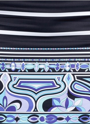Detail View - Click To Enlarge - EMILIO PUCCI - Stripe Butterfly print skirt
