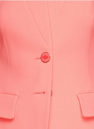 Detail View - Click To Enlarge - EMILIO PUCCI - Upturned lapel stretch wool blend jacket