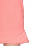 Detail View - Click To Enlarge - EMILIO PUCCI - Ruffle hem wool crepe shift dress