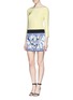 Figure View - Click To Enlarge - EMILIO PUCCI - Flower Power print hem shift dress