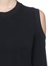 Detail View - Click To Enlarge - GIVENCHY - Cold shoulder jersey top