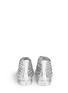 Back View - Click To Enlarge - GIENCHI - Stud mirror leather high top sneakers