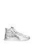 Main View - Click To Enlarge - GIENCHI - Stud mirror leather high top sneakers