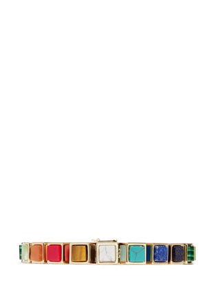 Main View - Click To Enlarge - EDDIE BORGO - Inlaid small cube bracelet