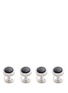 Figure View - Click To Enlarge - TATEOSSIAN - Round shirt studs and cufflinks